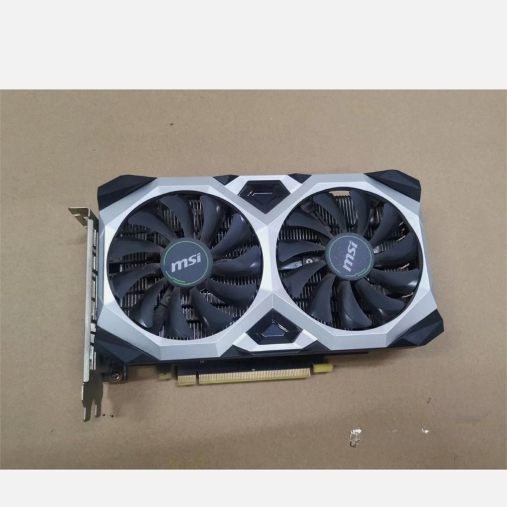 MSI Dual-Fan Black and Silver Graphics Card